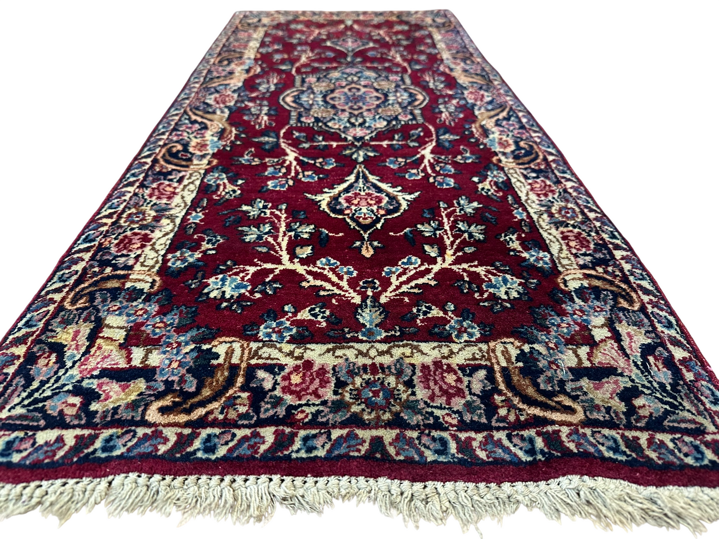 Orientteppich handgeknüpft 121x53 cm Kirman Louvre