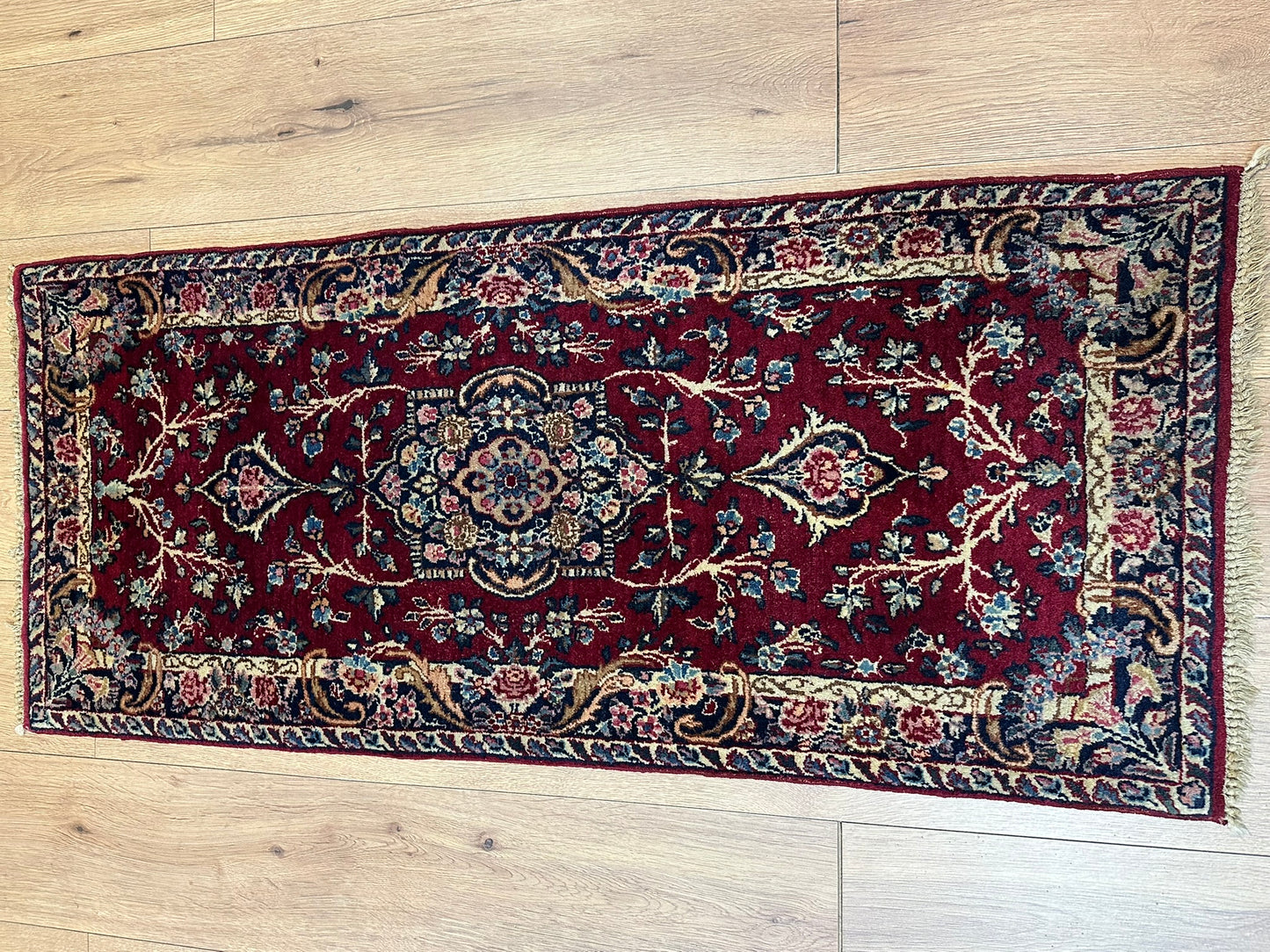 Orientteppich handgeknüpft 121x53 cm Kirman Louvre