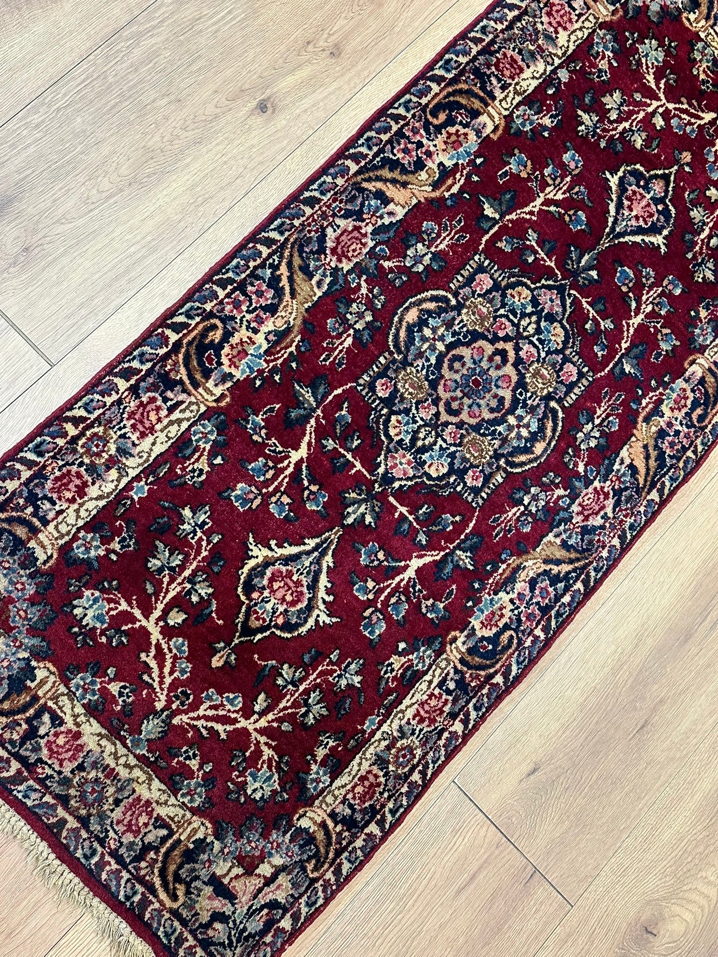 Orientteppich handgeknüpft 121x53 cm Kirman Louvre