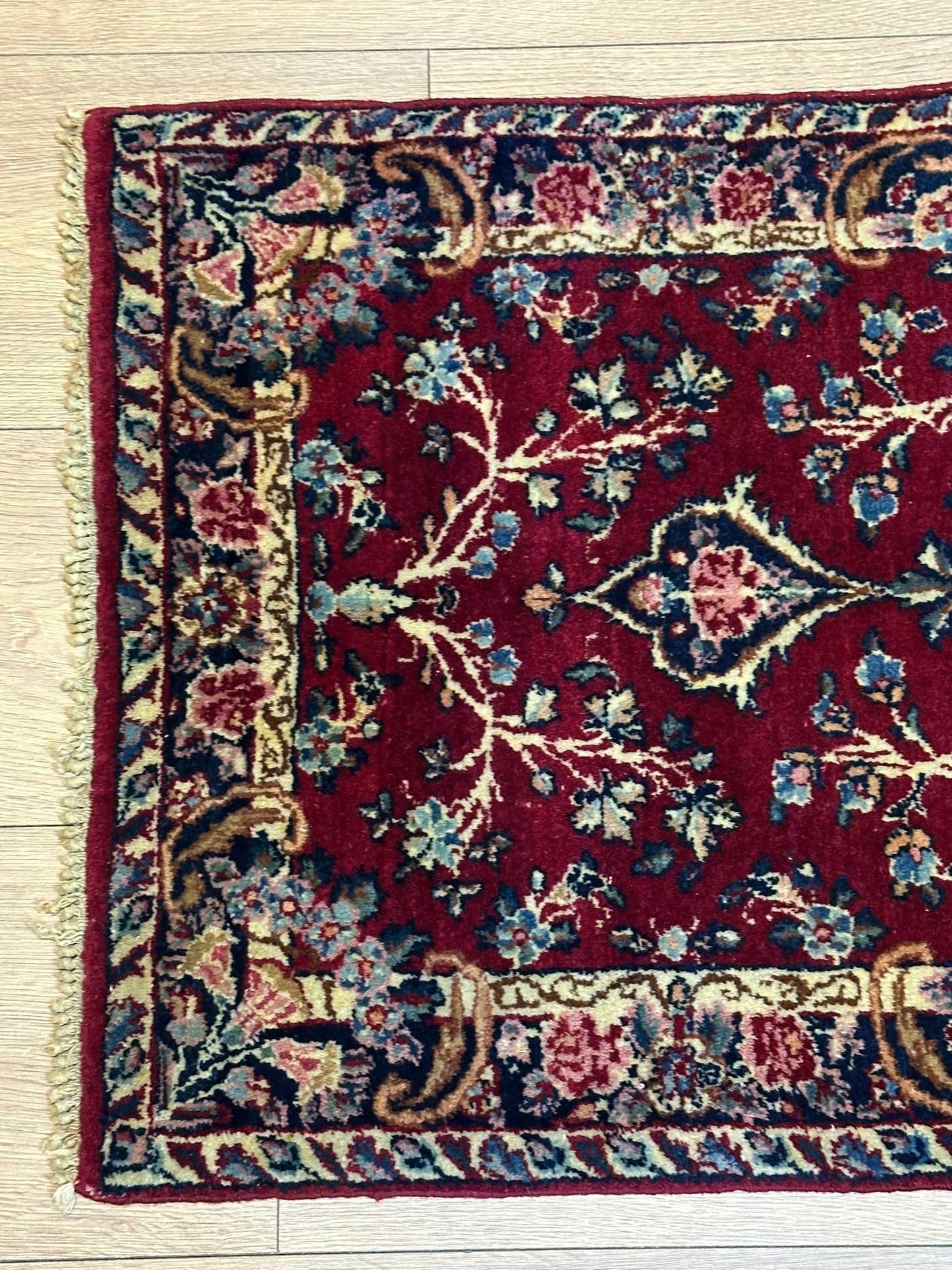 Orientteppich handgeknüpft 121x53 cm Kirman Louvre