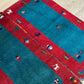 Paar Indo Gabbeh Brücken handgeknüpft Neu Top 125x60 / 123x60 cm