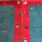 Paar Indo Gabbeh Brücken handgeknüpft Neu Top 125x60 / 123x60 cm