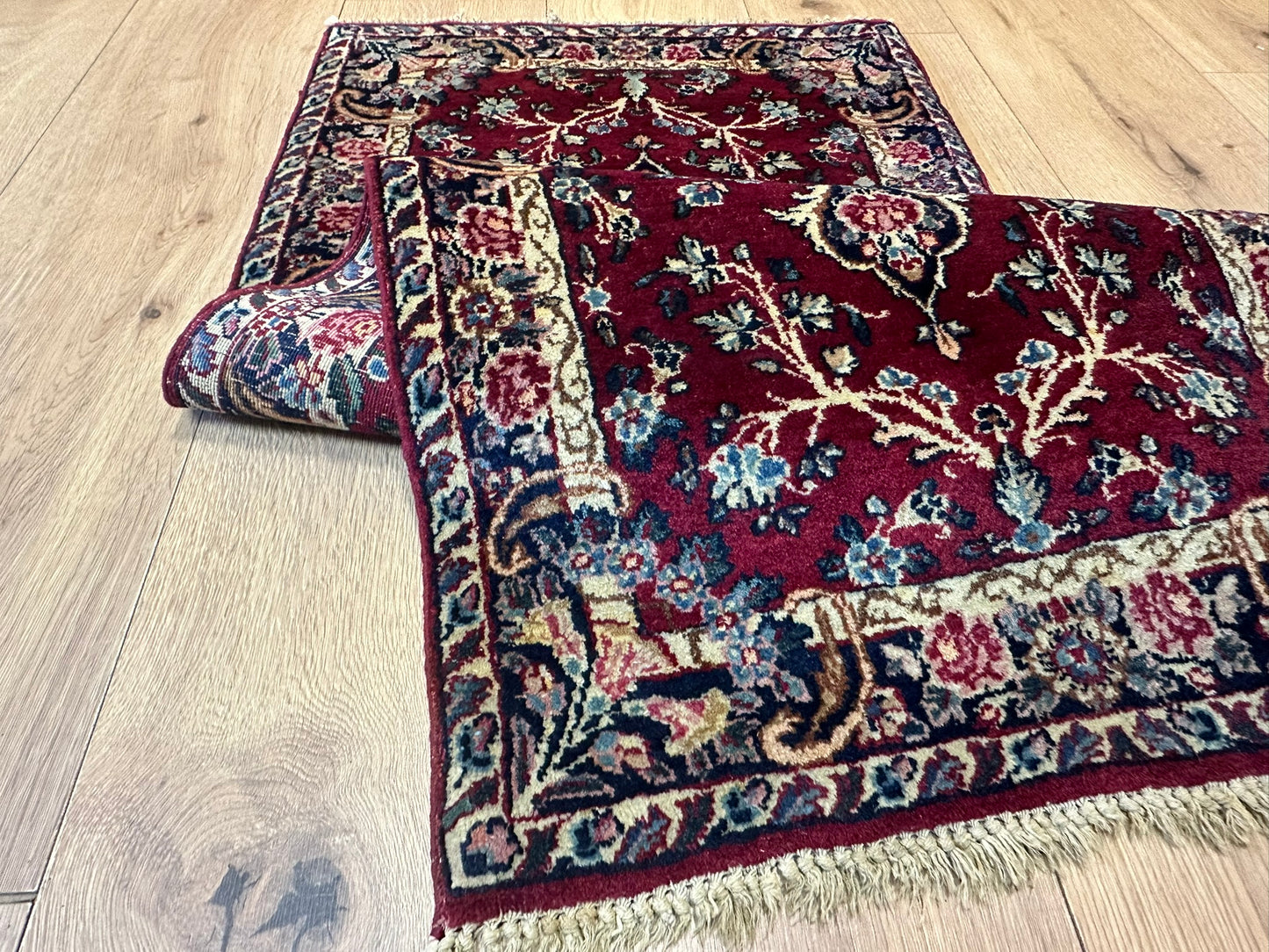 Orientteppich handgeknüpft 121x53 cm Kirman Louvre