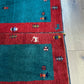 Paar Indo Gabbeh Brücken handgeknüpft Neu Top 125x60 / 123x60 cm