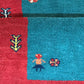 Paar Indo Gabbeh Brücken handgeknüpft Neu Top 125x60 / 123x60 cm