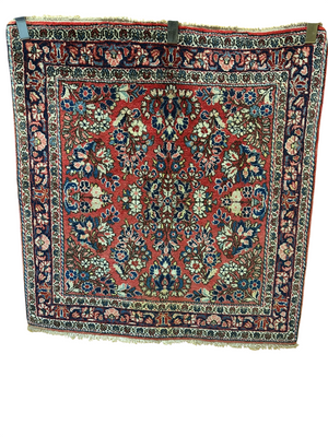 Orientteppich handgeknüpft 101x96 cm Sarough Louvre