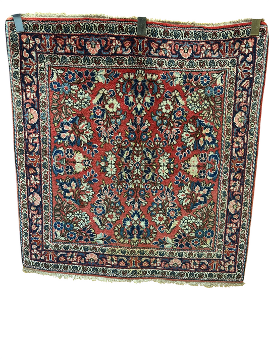 Orientteppich handgeknüpft 101x96 cm Sarough Louvre