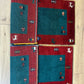 Paar Indo Gabbeh Brücken handgeknüpft Neu Top 125x60 / 123x60 cm