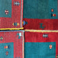 Paar Indo Gabbeh Brücken handgeknüpft Neu Top 125x60 / 123x60 cm