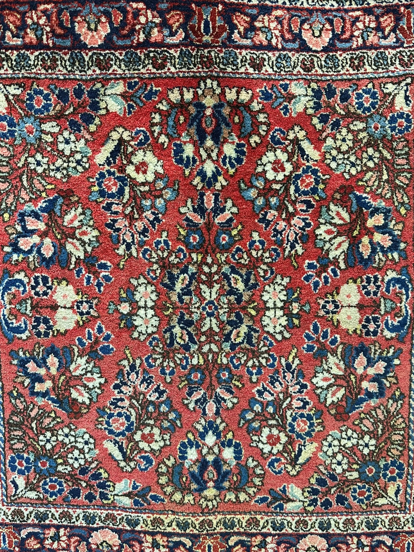 Orientteppich handgeknüpft 101x96 cm Sarough Louvre