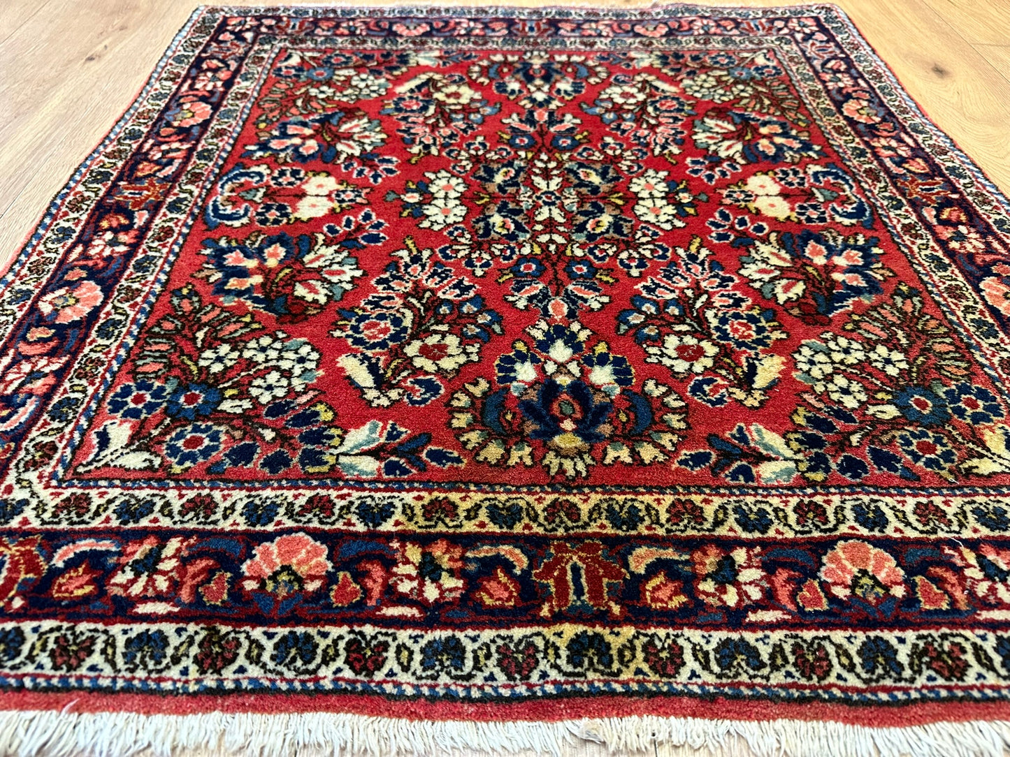 Orientteppich handgeknüpft 101x96 cm Sarough Louvre