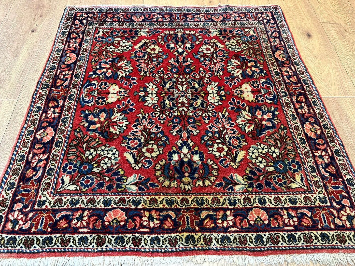 Orientteppich handgeknüpft 101x96 cm Sarough Louvre