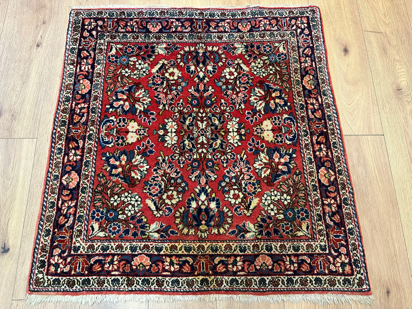 Orientteppich handgeknüpft 101x96 cm Sarough Louvre