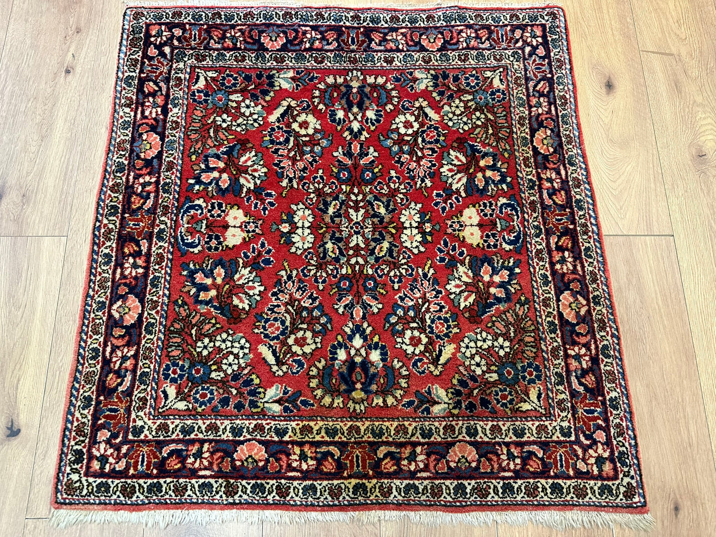 Orientteppich handgeknüpft 101x96 cm Sarough Louvre