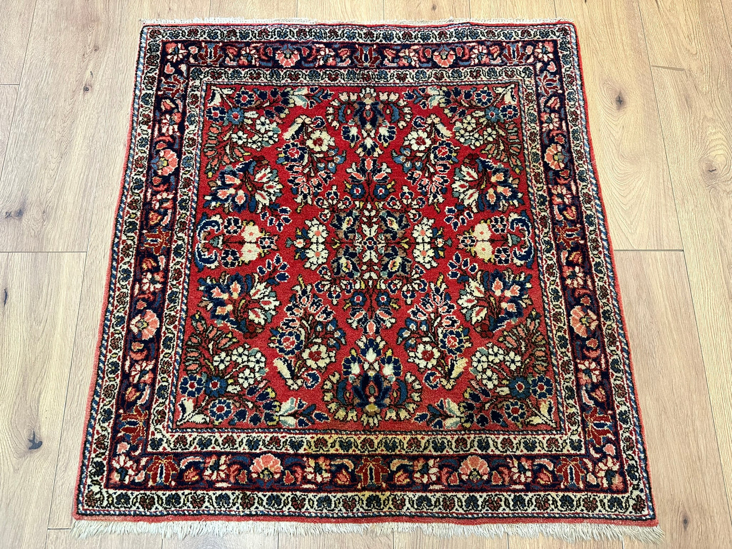 Orientteppich handgeknüpft 101x96 cm Sarough Louvre