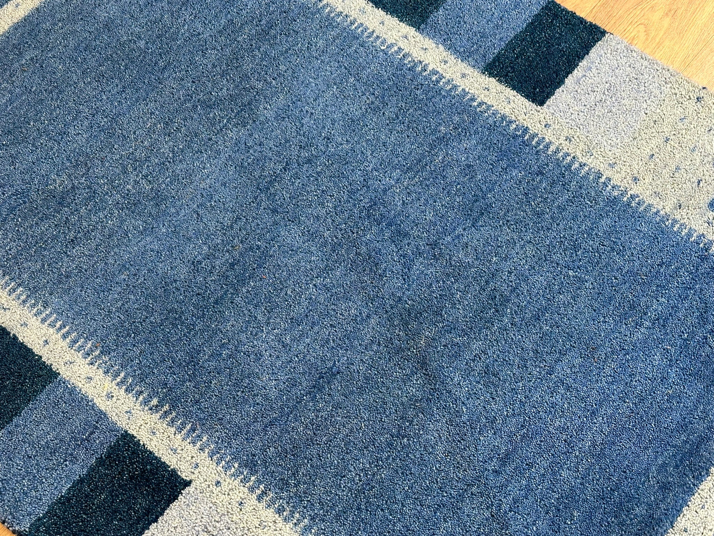 Indischer Gabbeh Teppich handgeknüpft Brücke 182x122 cm