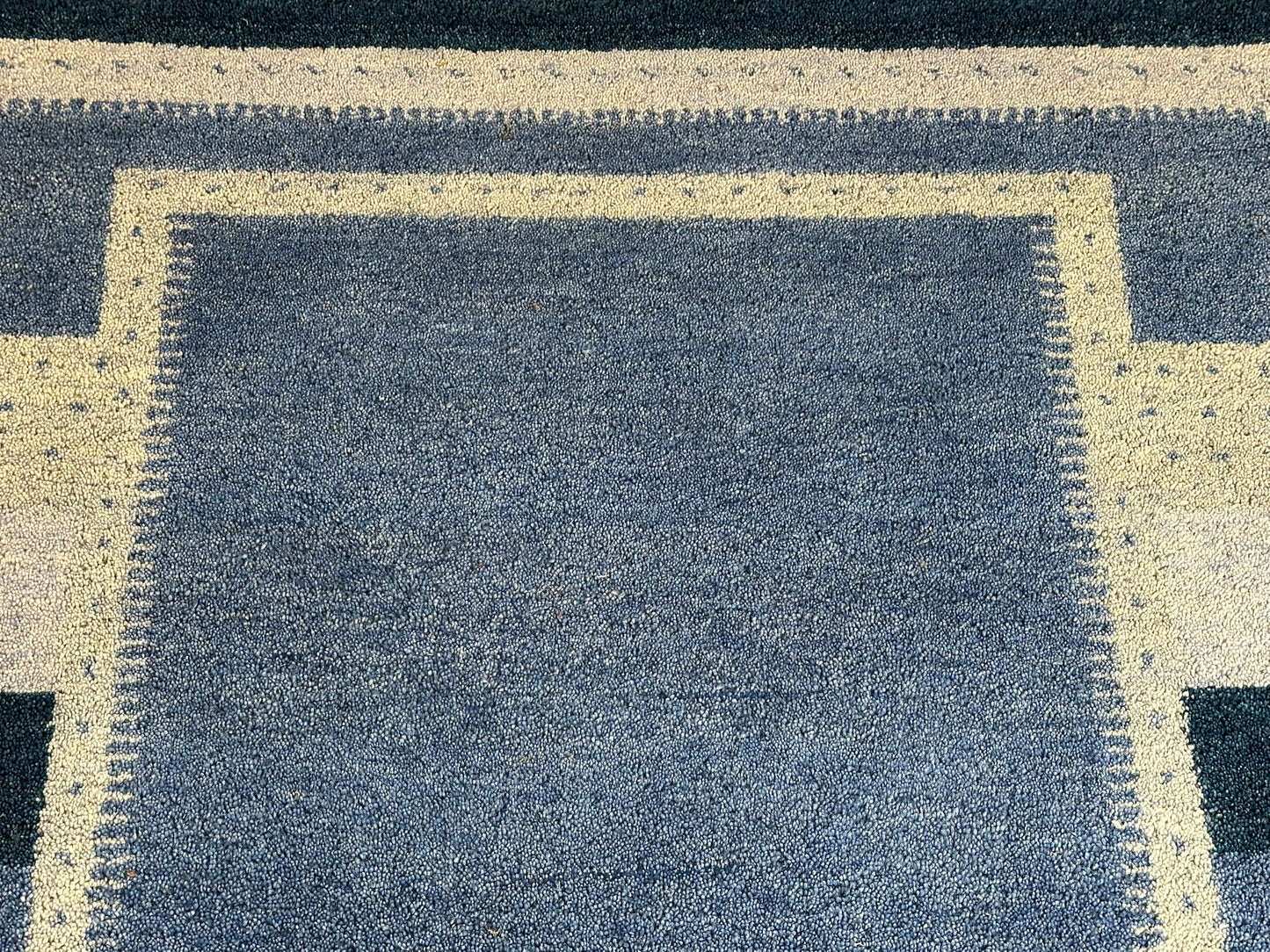 Indischer Gabbeh Teppich handgeknüpft Brücke 182x122 cm