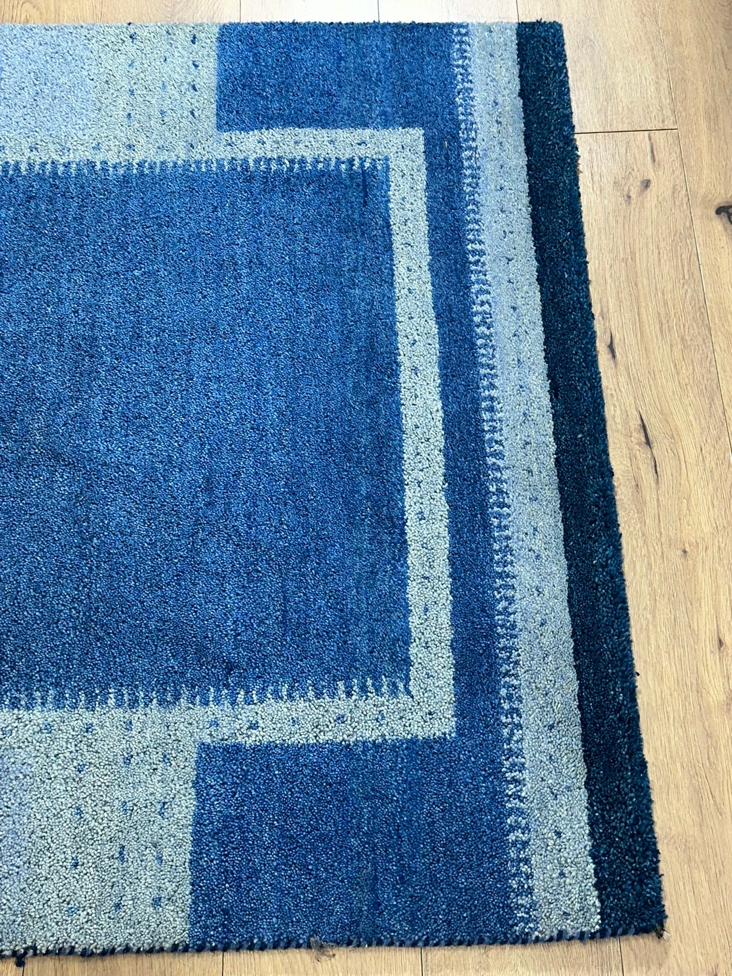 Indischer Gabbeh Teppich handgeknüpft Brücke 182x122 cm