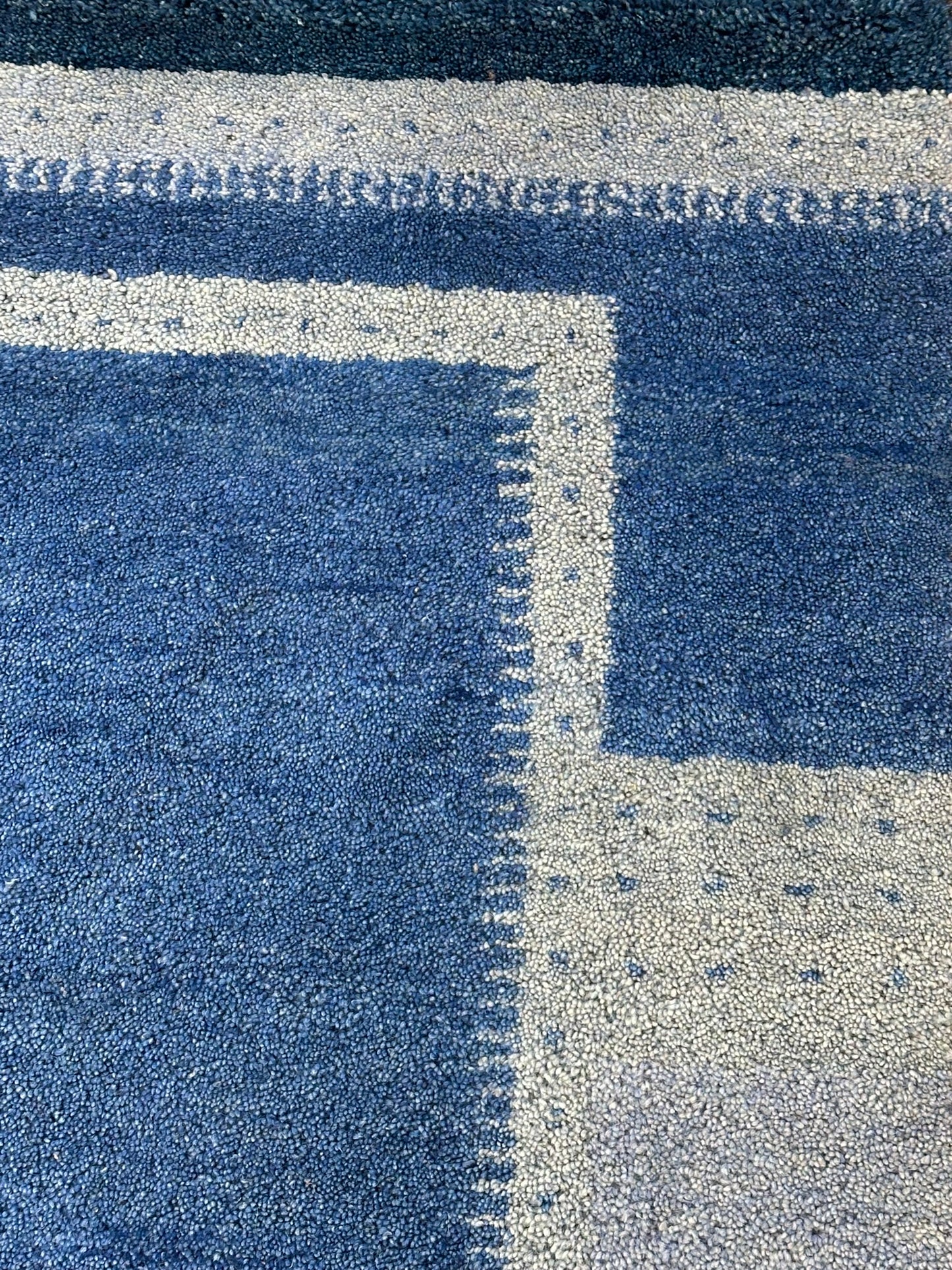 Indischer Gabbeh Teppich handgeknüpft Brücke 182x122 cm