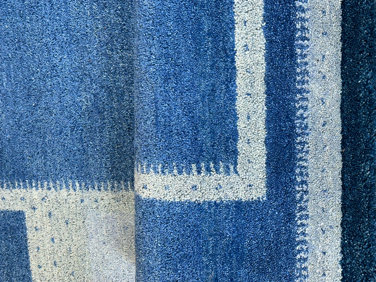 Indischer Gabbeh Teppich handgeknüpft Brücke 182x122 cm