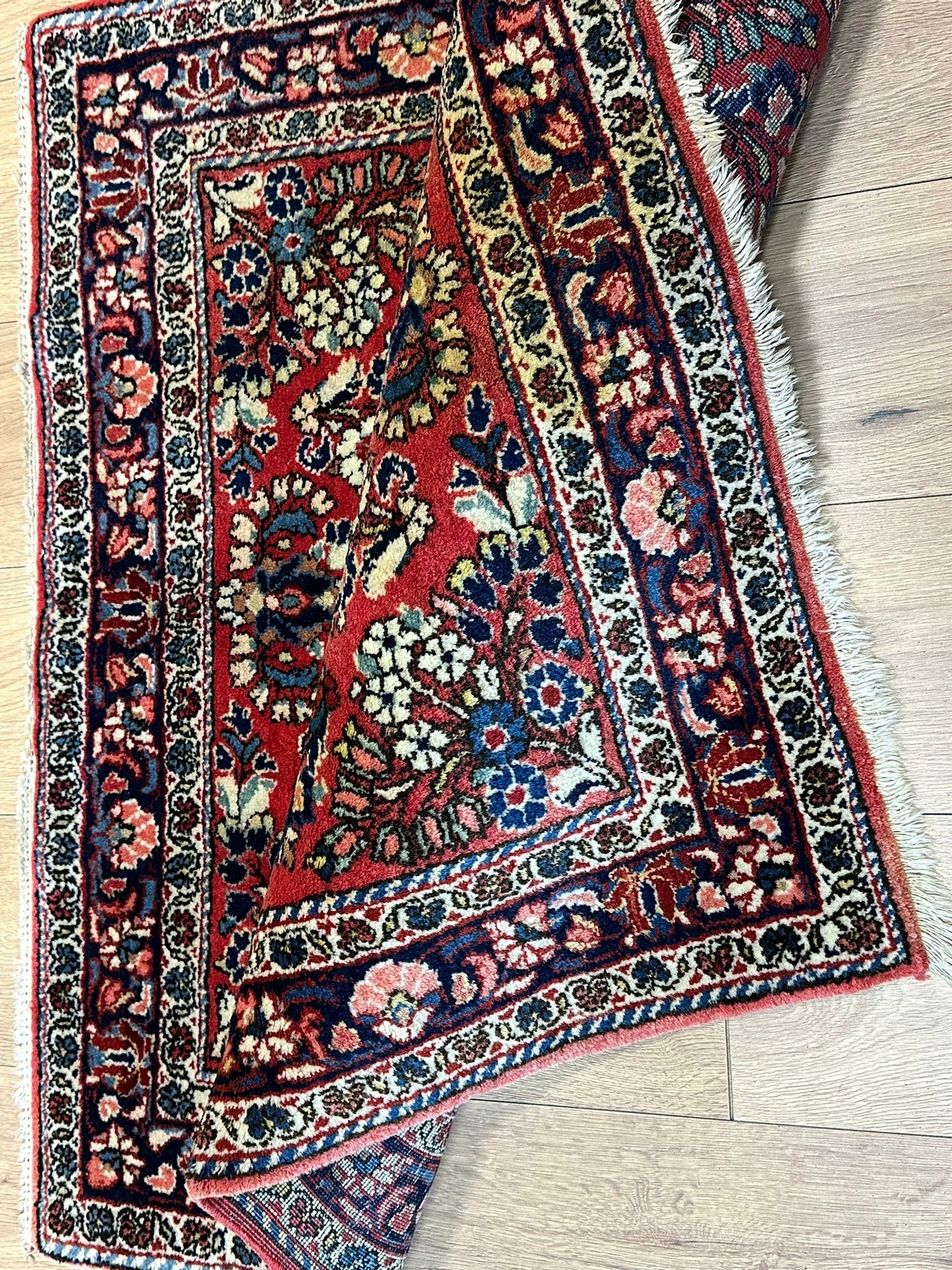 Orientteppich handgeknüpft 101x96 cm Sarough Louvre