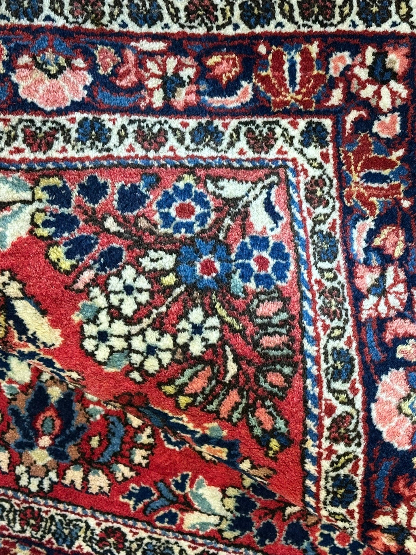 Orientteppich handgeknüpft 101x96 cm Sarough Louvre