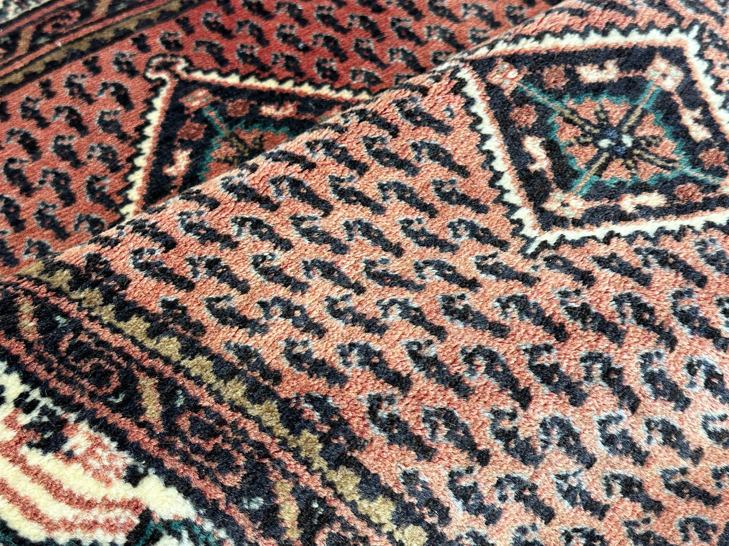 Handgeknüpfter Perser Orientteppich Enselas Jugendstil - Naturfarben 106x67 cm