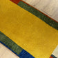 Indo Gabbeh Orientteppich handgeknüpft Gelb Modern 140x70 cm