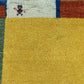 Indo Gabbeh Orientteppich handgeknüpft Gelb Modern 140x70 cm