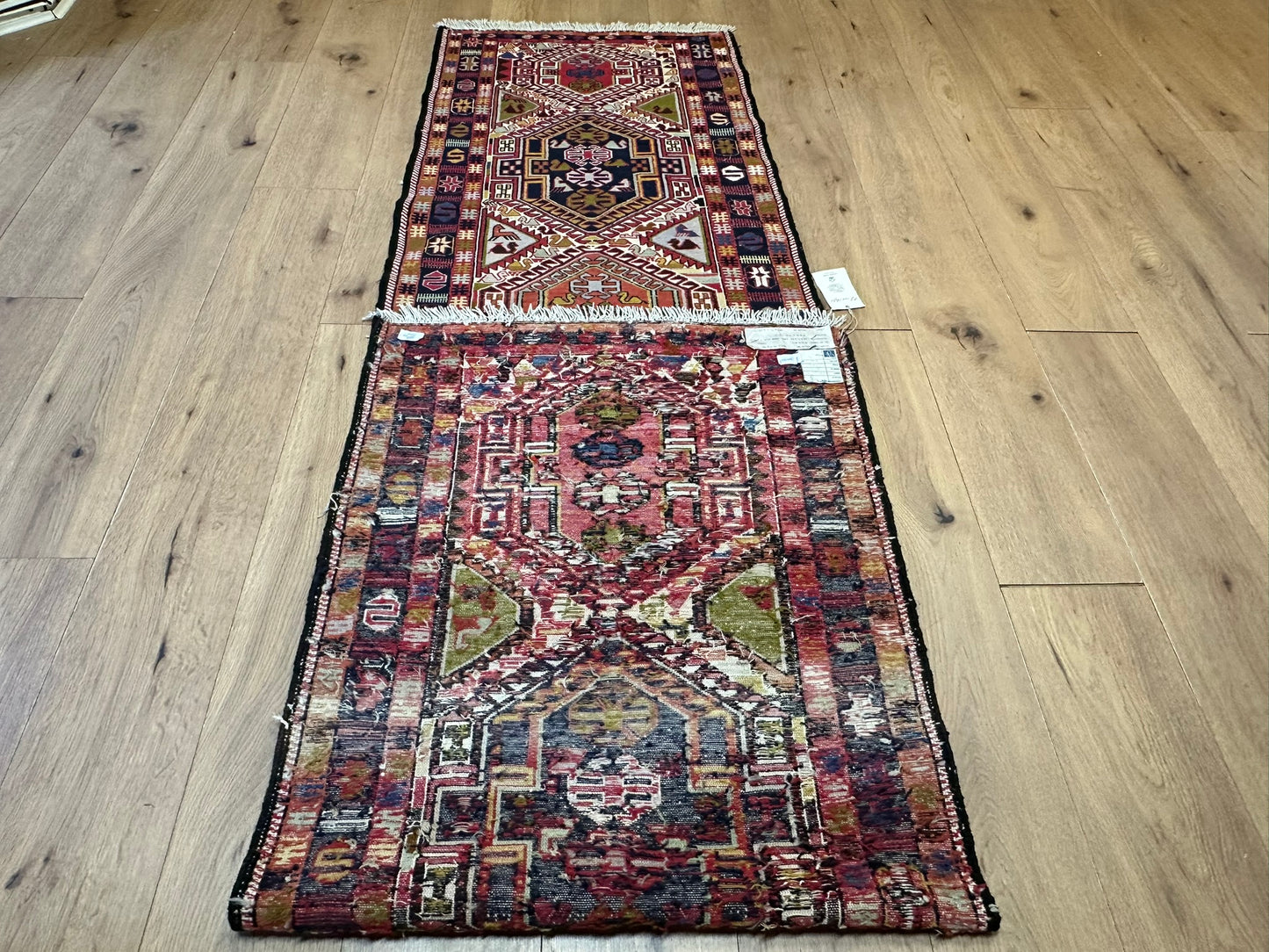 Orientteppich handgeknüpft Sumack Kelim 283x75 cm