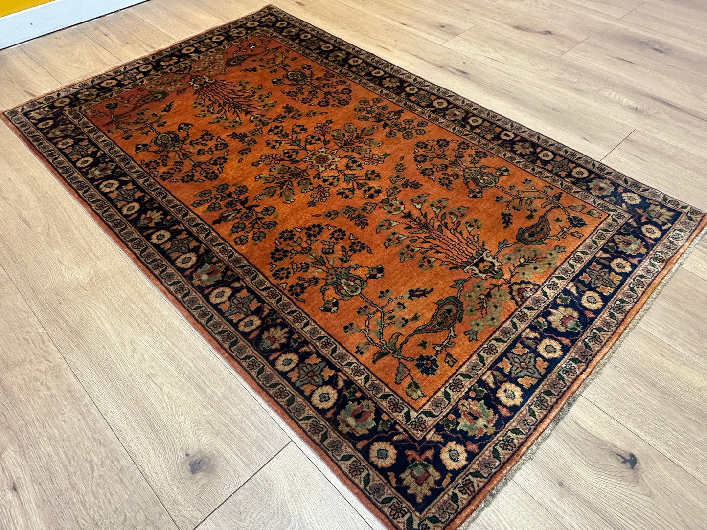 Orientteppich Sarough – Antikes Design, Handgeknüpft – 152 x 95 cm