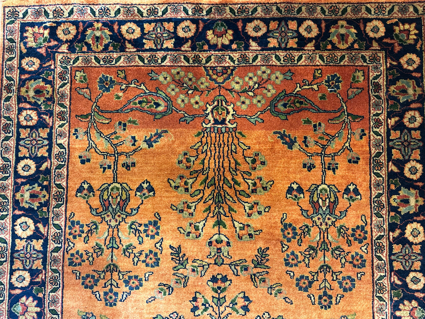 Orientteppich Sarough – Antikes Design, Handgeknüpft – 152 x 95 cm