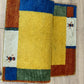 Indo Gabbeh Orientteppich handgeknüpft Gelb Modern 140x70 cm