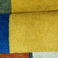 Indo Gabbeh Orientteppich handgeknüpft Gelb Modern 140x70 cm