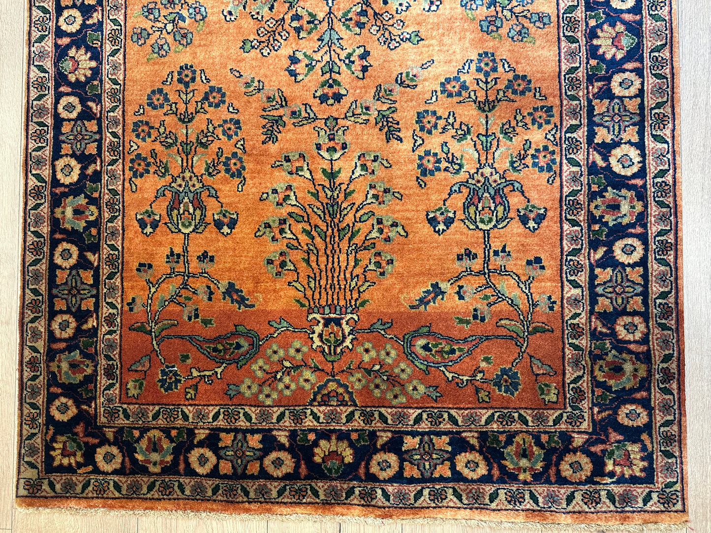 Orientteppich Sarough – Antikes Design, Handgeknüpft – 152 x 95 cm