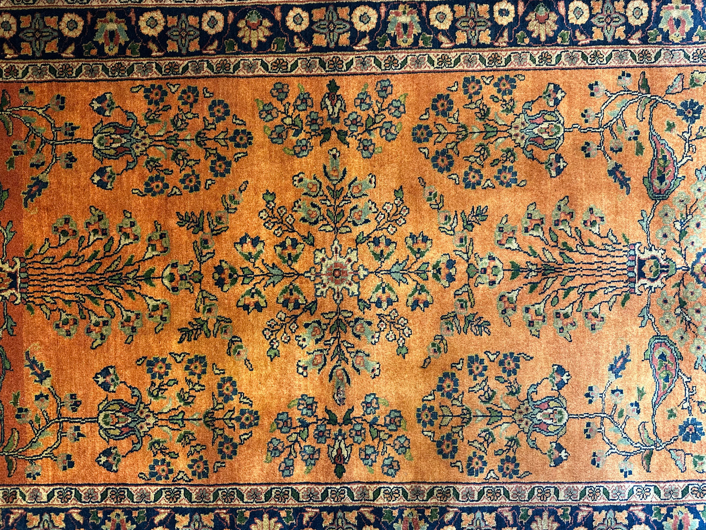 Orientteppich Sarough – Antikes Design, Handgeknüpft – 152 x 95 cm