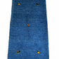Indo Gabbeh Orientteppich handgeknüpft Blau 125x65 cm