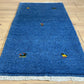 Indo Gabbeh Orientteppich handgeknüpft Blau 125x65 cm