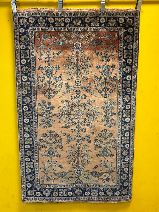 Orientteppich Sarough – Antikes Design, Handgeknüpft – 152 x 95 cm