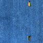 Indo Gabbeh Orientteppich handgeknüpft Blau 125x65 cm