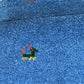 Indo Gabbeh Orientteppich handgeknüpft Blau 125x65 cm