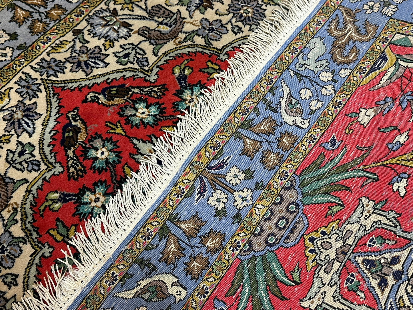 Orientteppich handgeknüpft Ghom Korkwolle 151x103 cm
