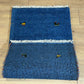 Indo Gabbeh Orientteppich handgeknüpft Blau 125x65 cm