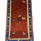 Orientteppich handgeknüpft Indo Gabbeh 120x60 cm