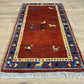 Orientteppich handgeknüpft Indo Gabbeh 120x60 cm