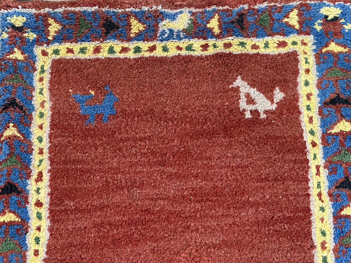 Orientteppich handgeknüpft Indo Gabbeh 120x60 cm
