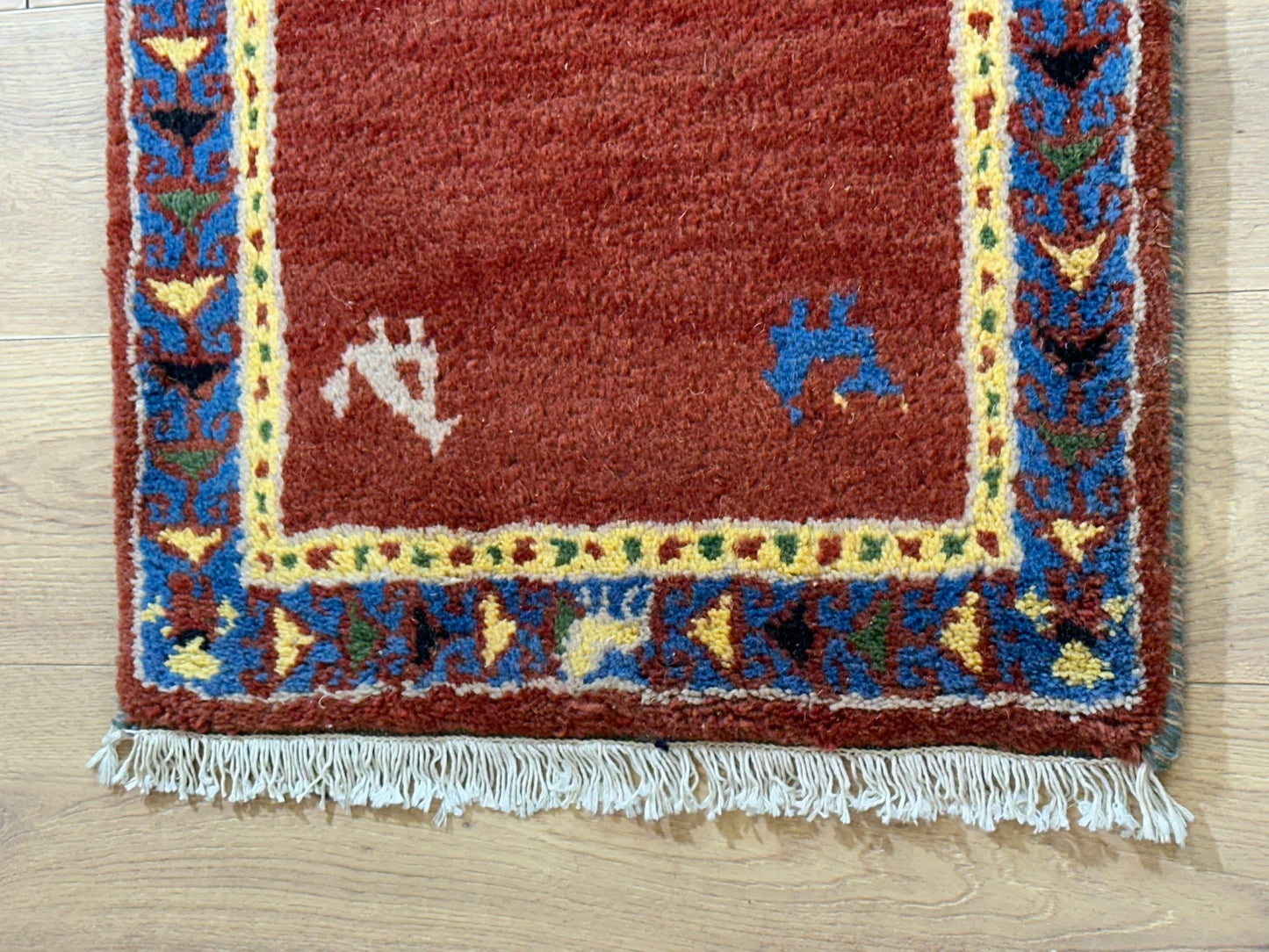 Orientteppich handgeknüpft Indo Gabbeh 120x60 cm