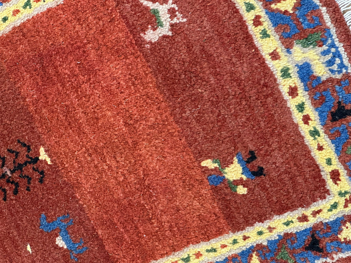 Orientteppich handgeknüpft Indo Gabbeh 120x60 cm