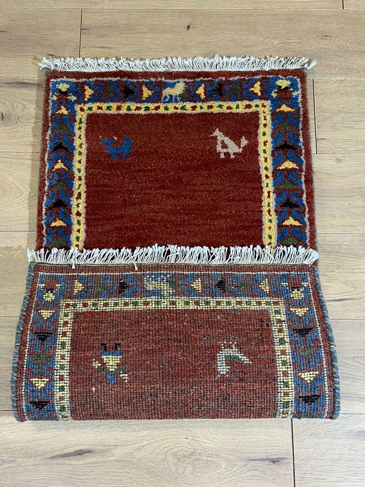 Orientteppich handgeknüpft Indo Gabbeh 120x60 cm