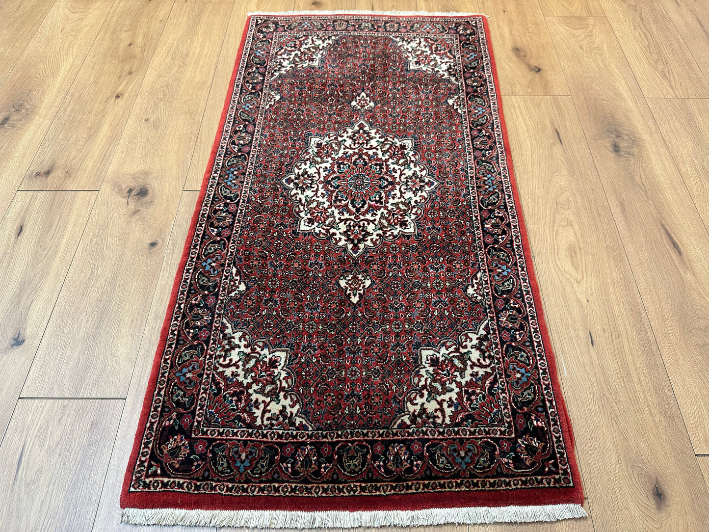 Perser Teppich Bidjar – Handgeknüpft aus Korkwolle &amp; Seide – 140 x 72 cm